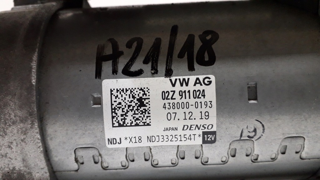 Стартер volkswagen оригінальний номер 02z911024 Оригінал