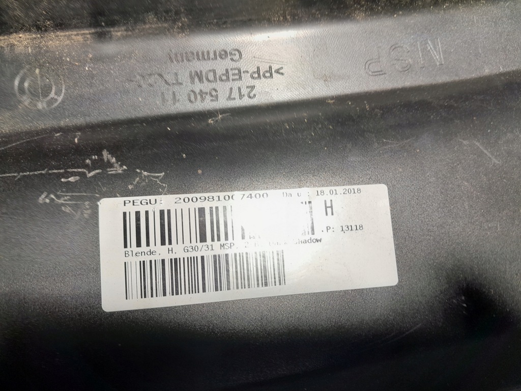 фото №8, Bmw 5' g30 g31 спойлер диффузор задний задняя бампера m-pakiet 8064718