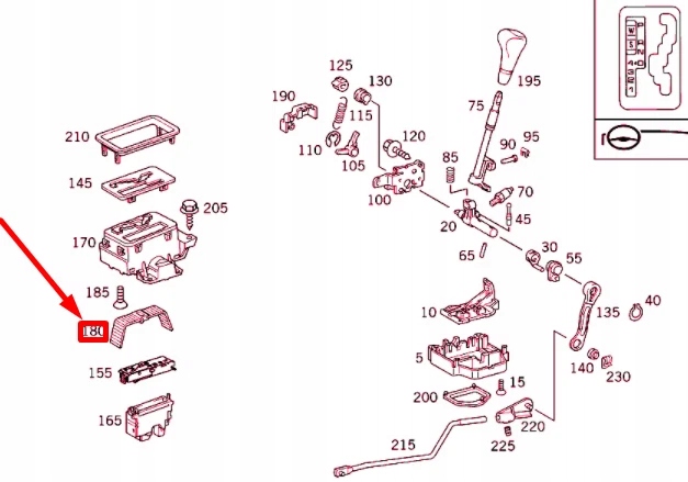 Купить Mercedes-benz sl r129 защита рычаг коробки передач a1292670026
