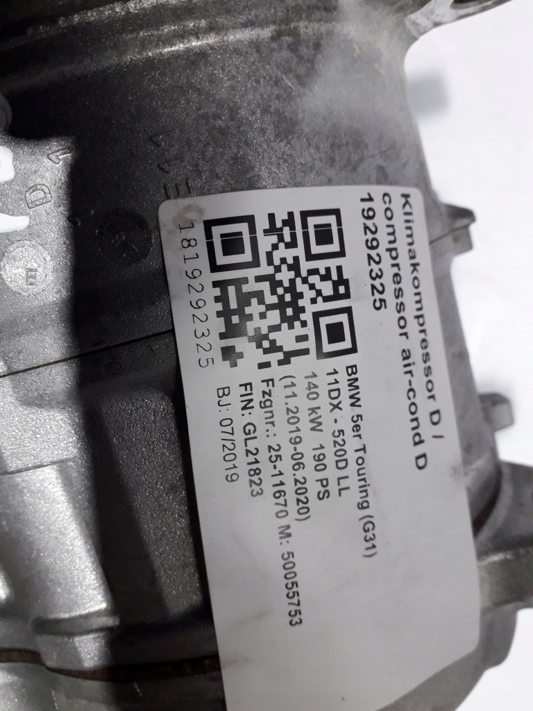 фото №7, Bmw g05 g06 g11 g14 g3x g60 насос кондиціонера 7948806 12679km