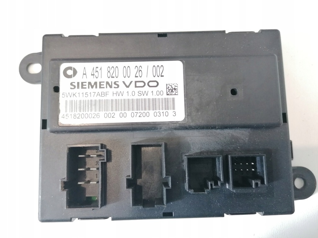 фото №1, Smart 451 модуль bsi блок керування a4518200026