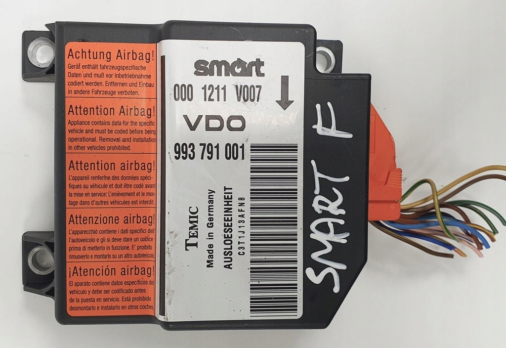 фото №1, Модуль датчик подушка безпеки smart fortwo 450 0001211v007