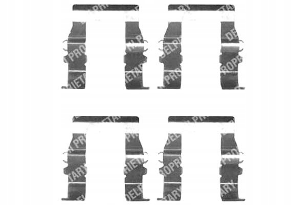 фото №1, Delphi набор монтажный тормозных колодок mitsubishi galant