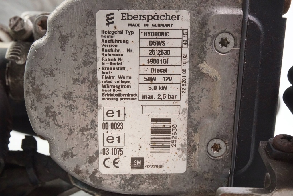 фото №7, Обогреватель стояночный webasto opel insignia a 9272949