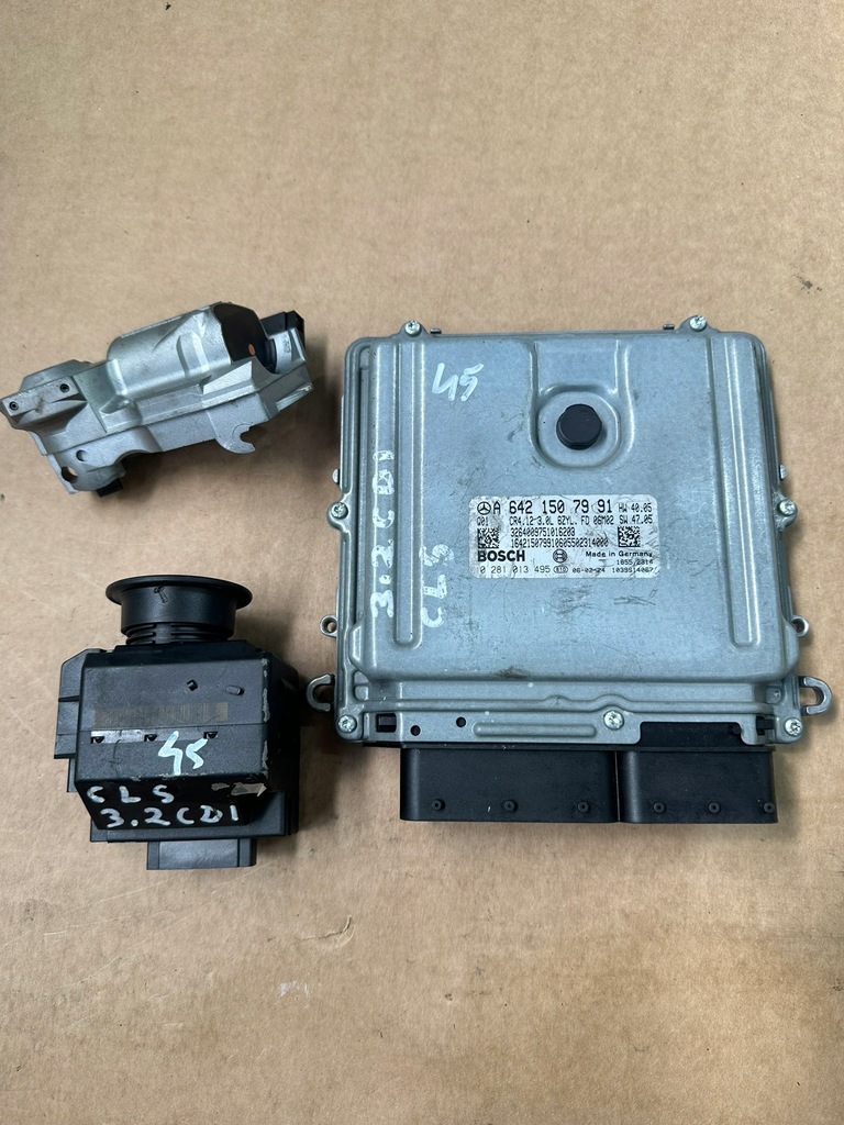 фото №5, Набор стартовый, блок управления двигателя, замок зажигания mercedes cls w219 3.2cdi