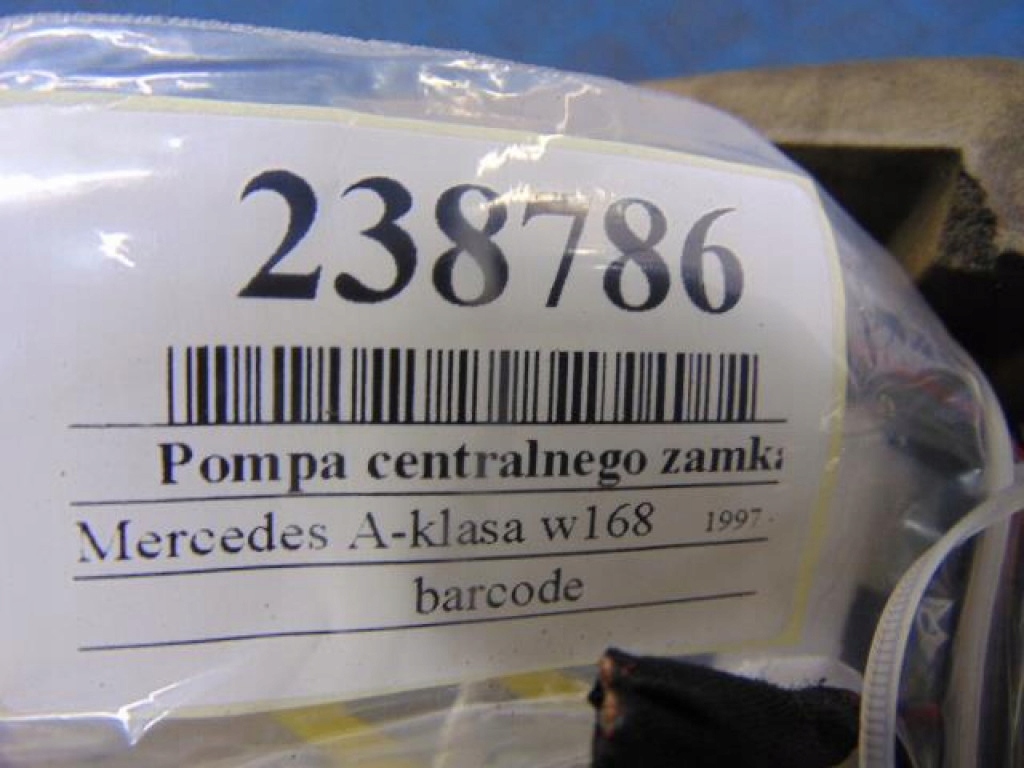 фото №6, Mercedes a klasa w168 1.6b помпа центрального замка 007826-00