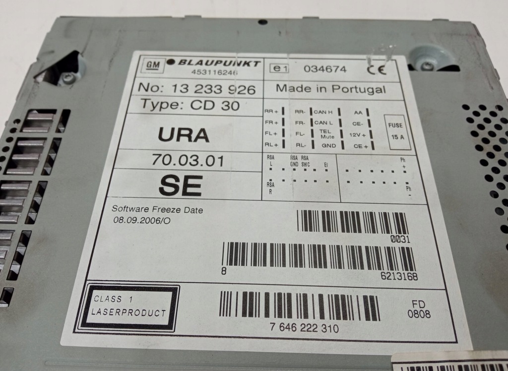 фото №3, Радіо vauxhall vectra