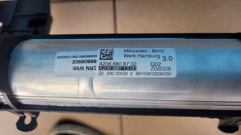 фото №6, Mercedes w206 каркас панелі панель приладів a2066801300