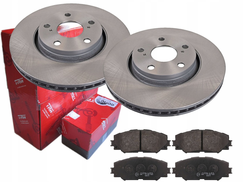 фото №1, Тормозные диски тормозные колодки trw перед toyota corolla e15 295mm