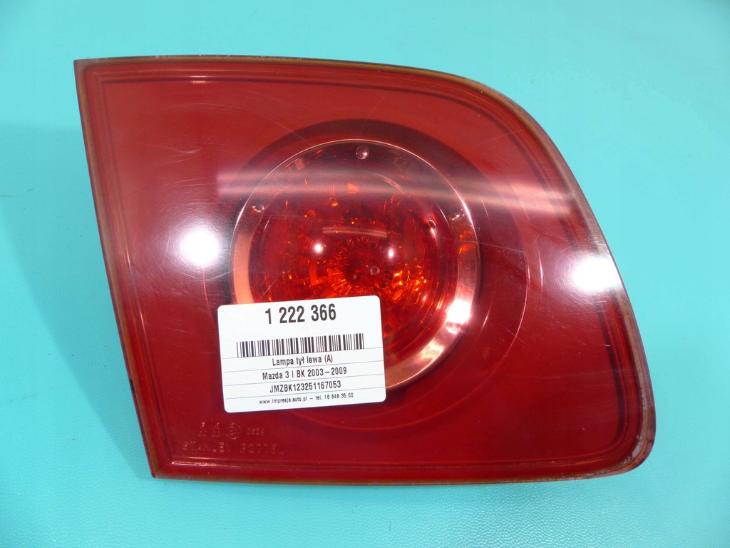 фото №1, Лампа задня ліва кришки mazda 3 bk i 03-09 sedan