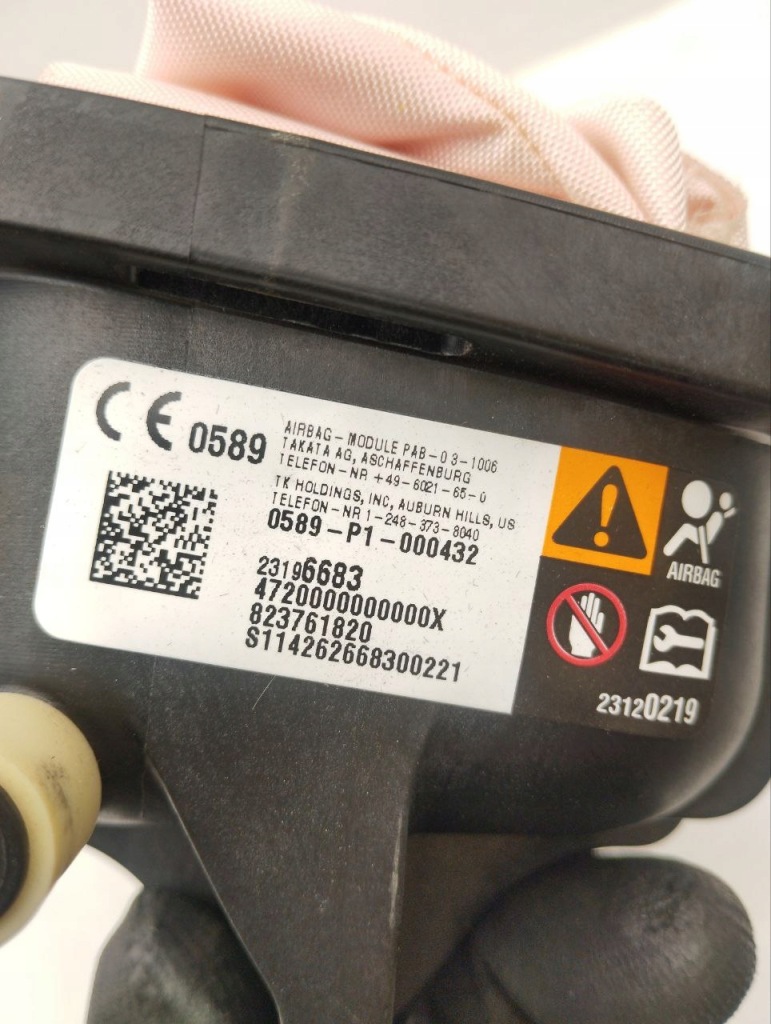 фото №6, Подушка воздушная пассажира chevrolet corvette 2015 28196683