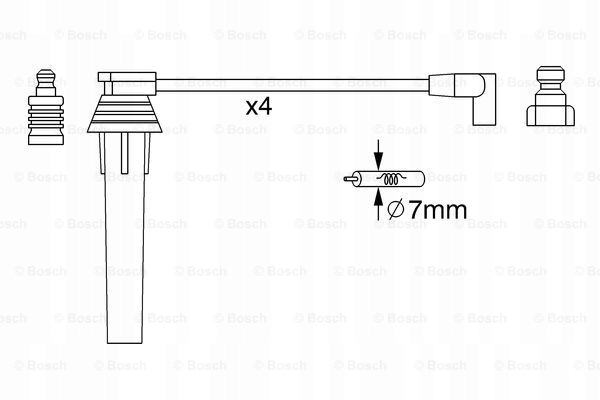 фото №10, Набор трубопровод зажигания bosch 986 357 270