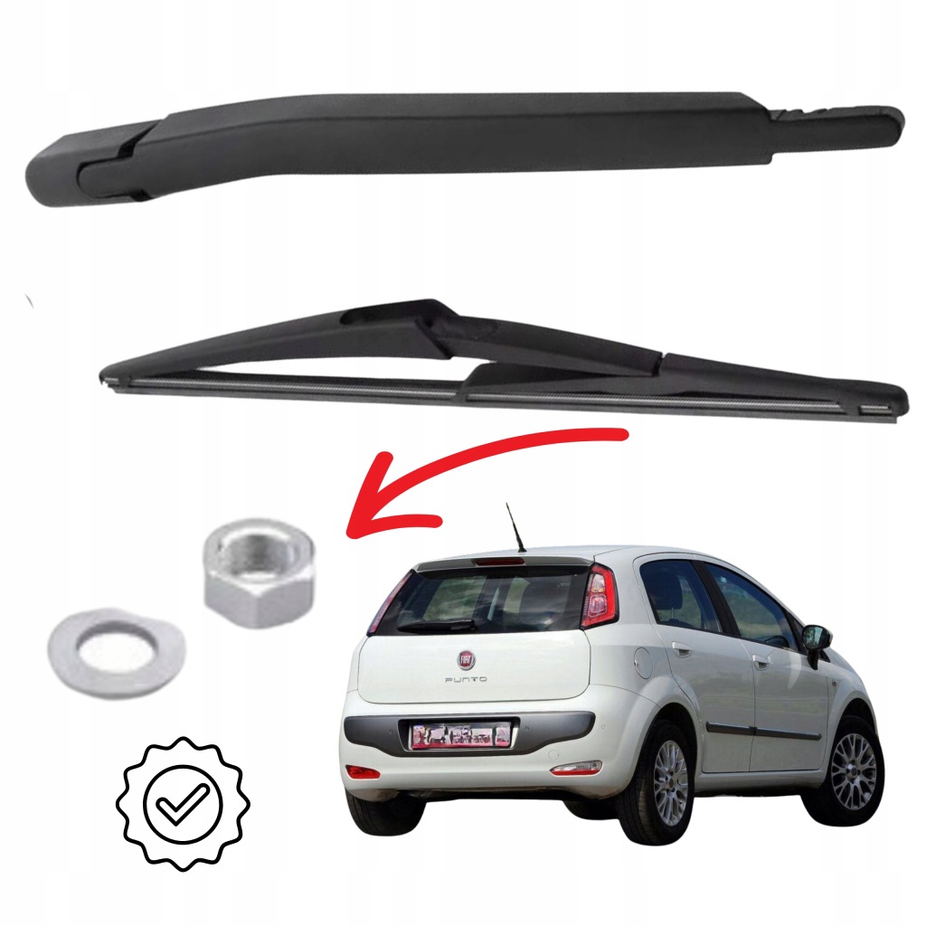 фото №1, Важіль + двірник na задня do fiata grande punto 2005-2011