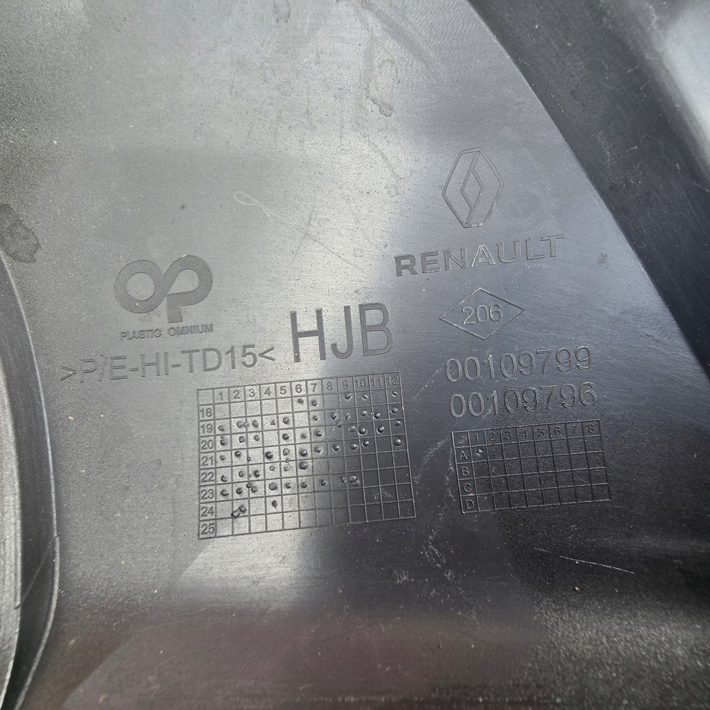 фото №11, Renault captur ii спойлер диффузор накладка бампера задняя задняя