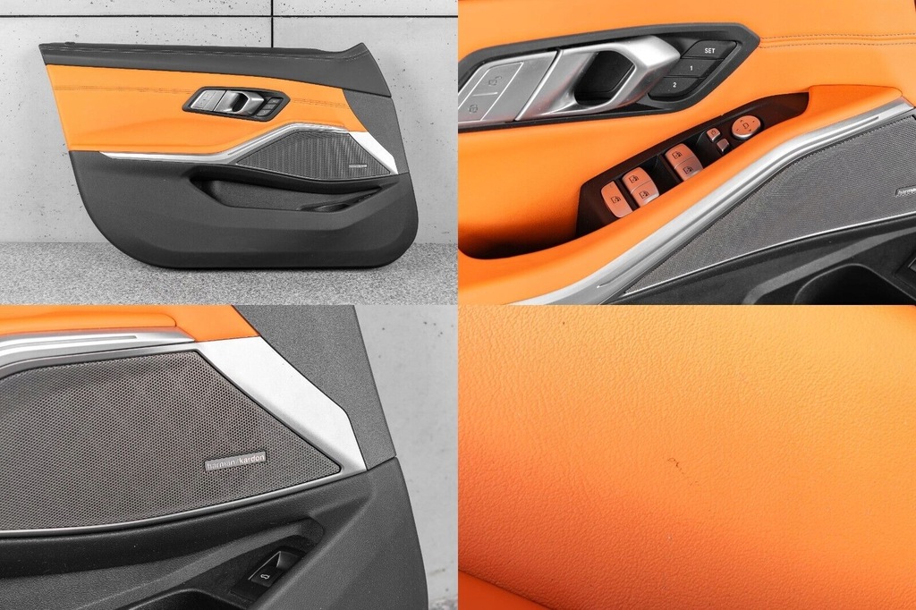 фото №4, Bmw m3 g80 сиденья салон заднее сиденье середина merino orange m-power