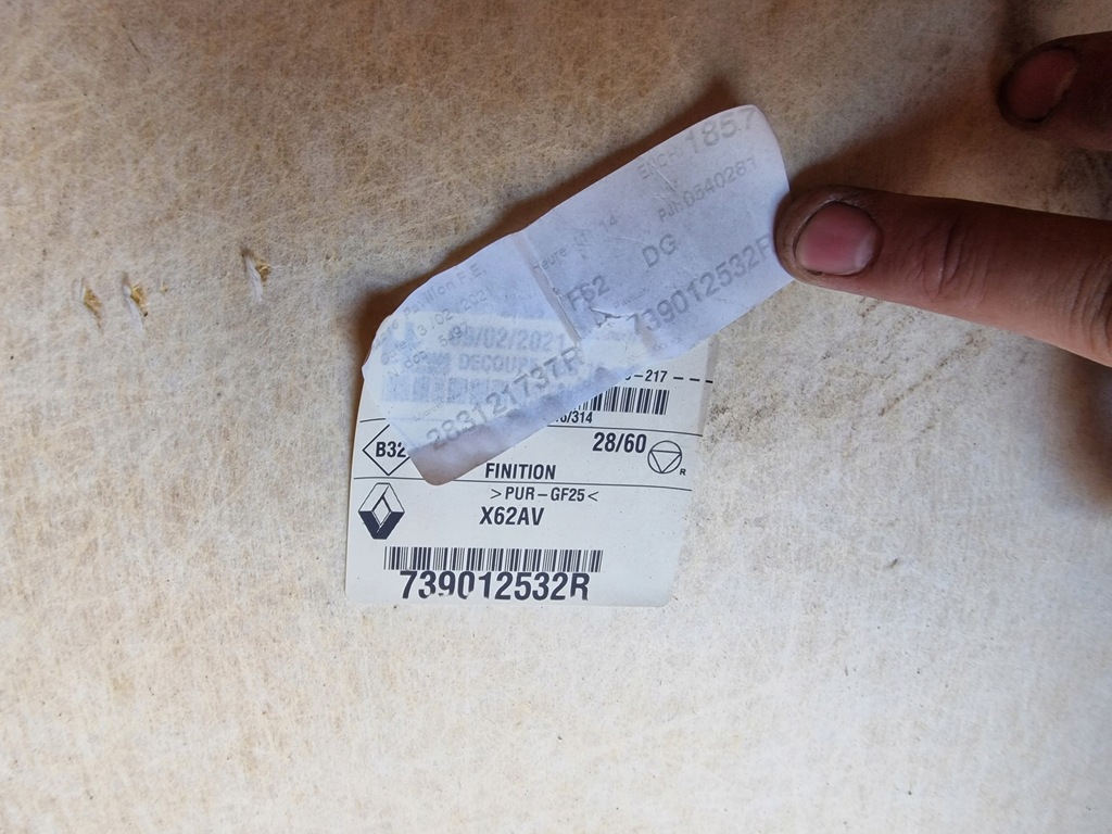 фото №2, Стеля renault master 739012532r