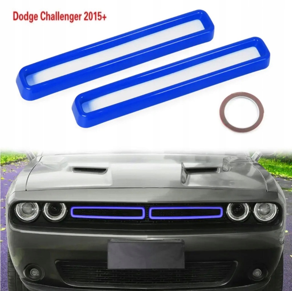 фото №1, Накладки na решітка радіатора захист решітка dodge challenger 2015- колір niebieski