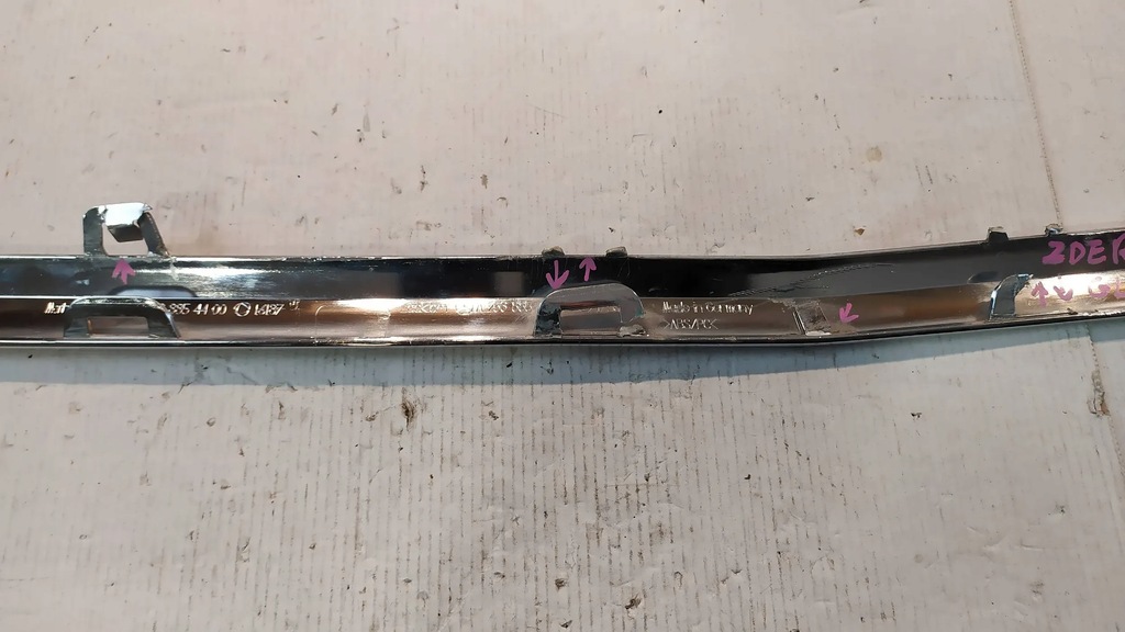 фото №11, Хром молдинг бампера перед mercedes glc x253 c253