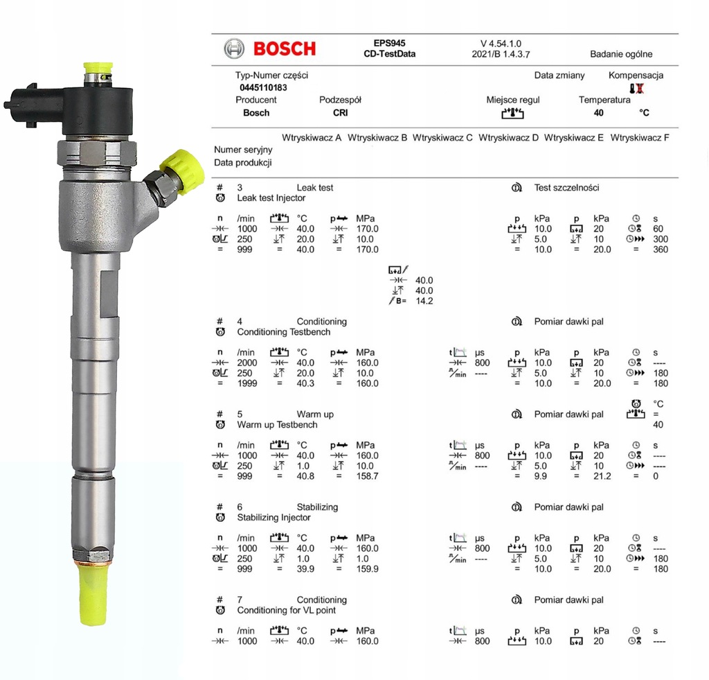 фото №6, Форсунка 0445110183 alfa romeo mito 1.3 jtd 55197124