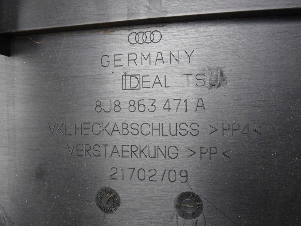 фото №9, Audi ttrs tts tt 8j quattro coupe захист підсилення задня задня 8j8863471a