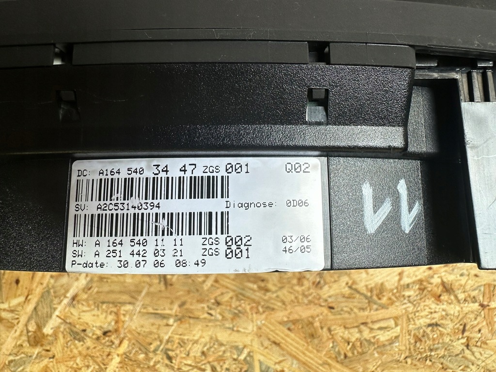 фото №5, Счетчик, приборы, спидометр mercedes ml w164, gl x164 uk