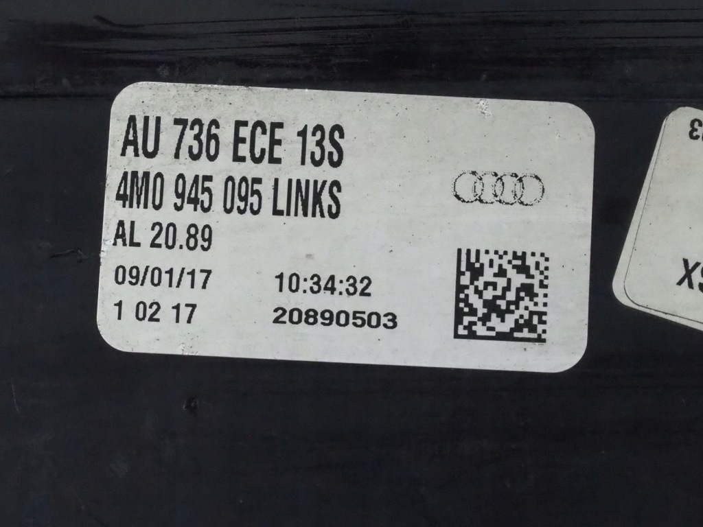 Audi q7 4m 4m0945095a задний  сторона левая лампа бампера заднего Недорого