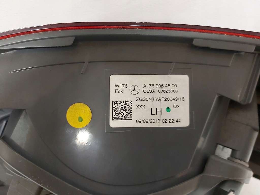 фото №6, Лампа задняя левая mercedes a-klasa w176 lift