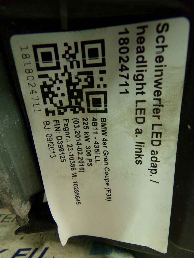 Bmw f32 f33 f36 f80 f82 лампа перед ліва led адаптивний 7387553 Зі Шроту