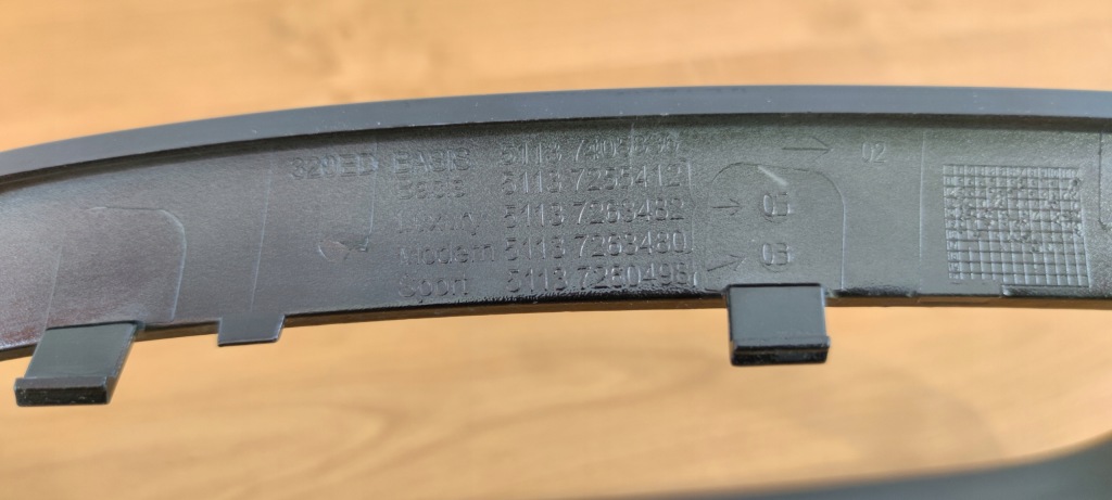 фото №5, Bmw 3 f30 f31 права рамка решітка радіатора решітка black