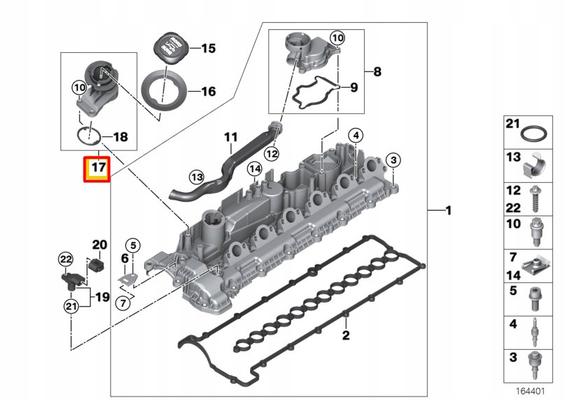 Купити Bmw x5 e70 заливна горловина оливи 11127801697