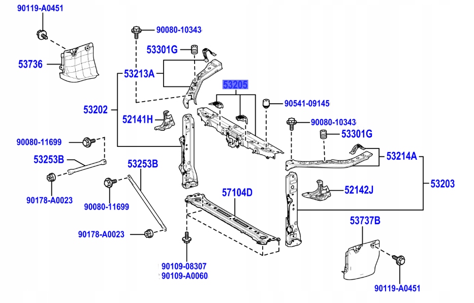 Купить Lexus es 18-25 ameryka балка верхний усилитель передний поперечина передний ремень