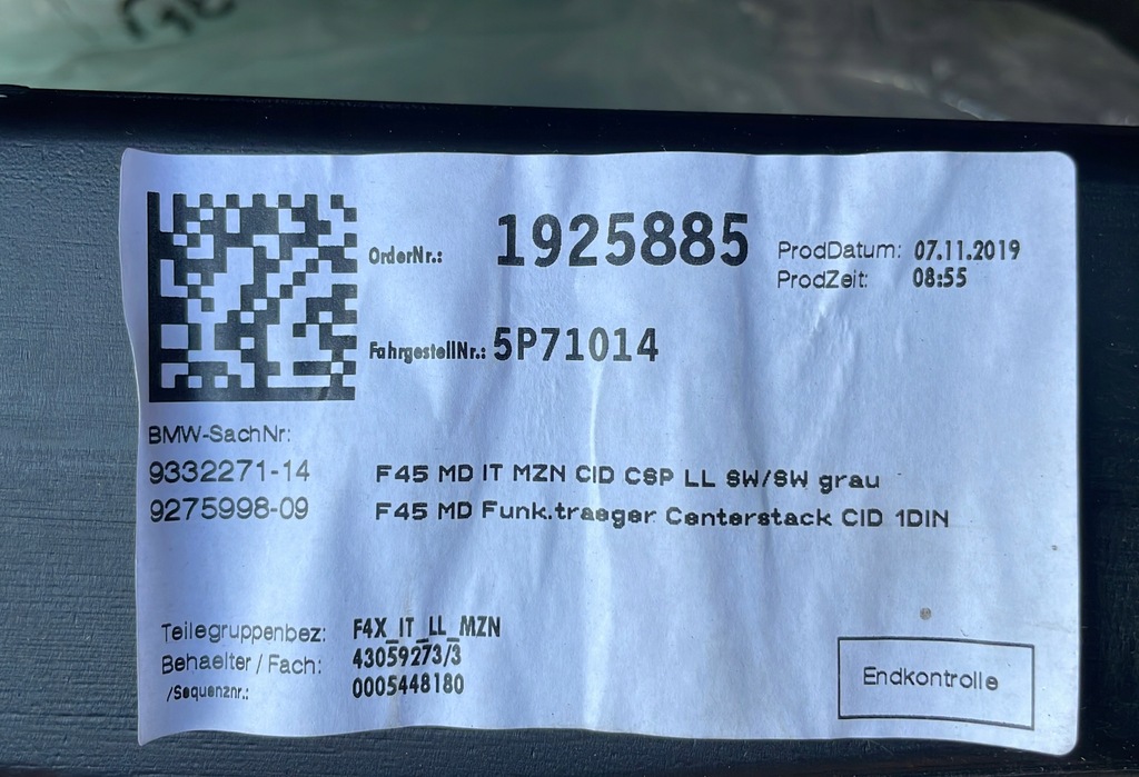 фото №8, Bmw 2 приборная панель приборная консоль bmw 2 f45 nieregenerowana