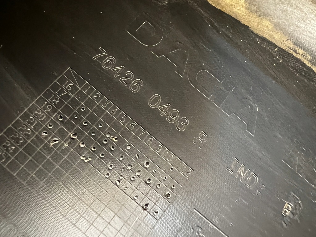 фото №13, Молдинг накладка поріг поріг права правий кріплення dacia duster ii 2