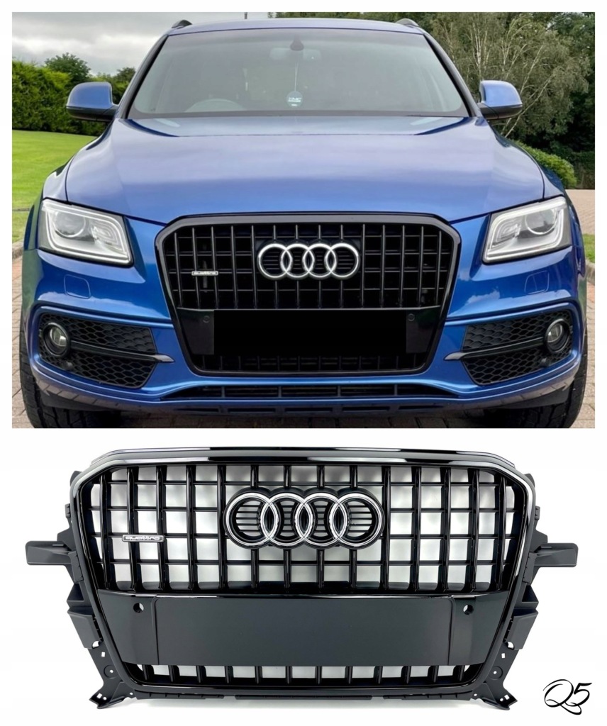 фото №1, Решітка радіатора решітка радіатора audi q5 8r s-line 2012-2016 чорний блиск