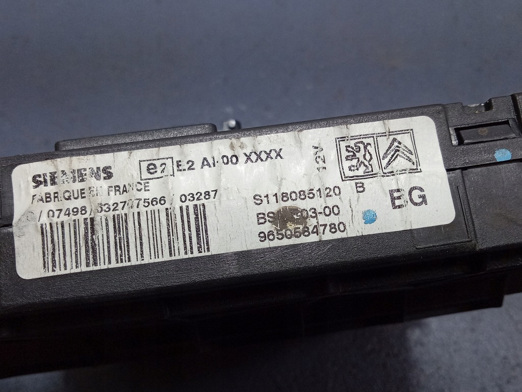 фото №5, Peugeot 206 lift коробка модуль bsi 9650584780