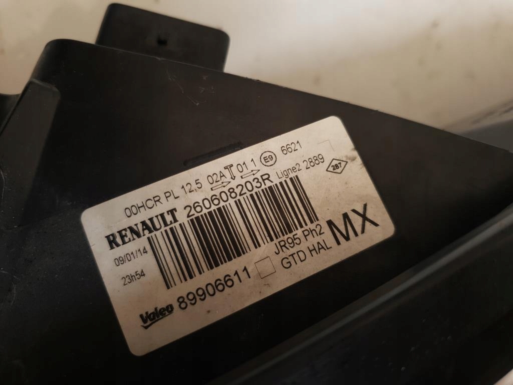 фото №7, Лампа левая перед renault scenic iii lift