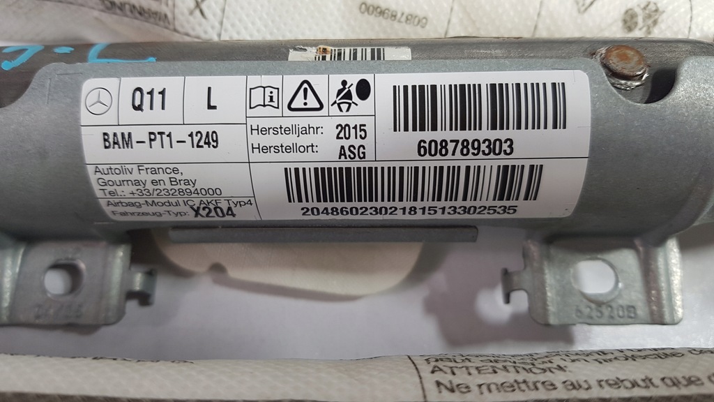 фото №6, Mercedes glk x204 09-15 шторка безопасности воздушная usa