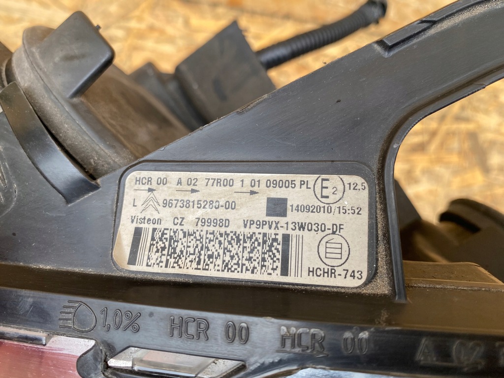 фото №9, Лампа перед левая 9673815280 citroen ds3