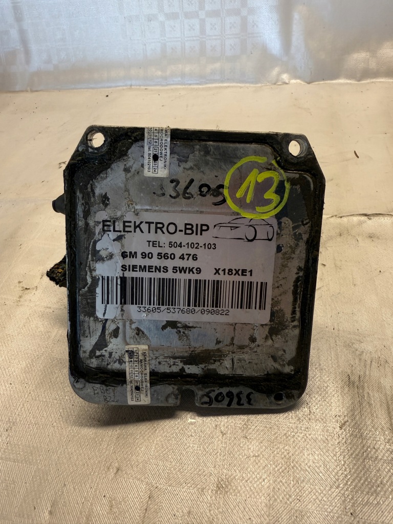 фото №1, Блок управления бортовой компьютер opel оригинальный номер 90560476