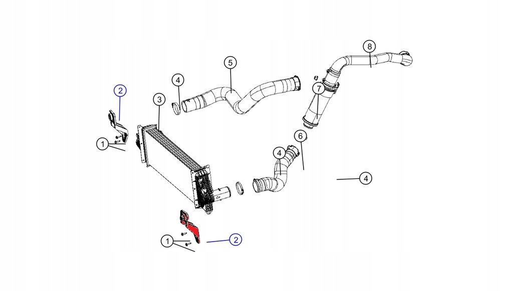 фото №1, Кронштейн інтеркулер ram 1500 3,0 crd