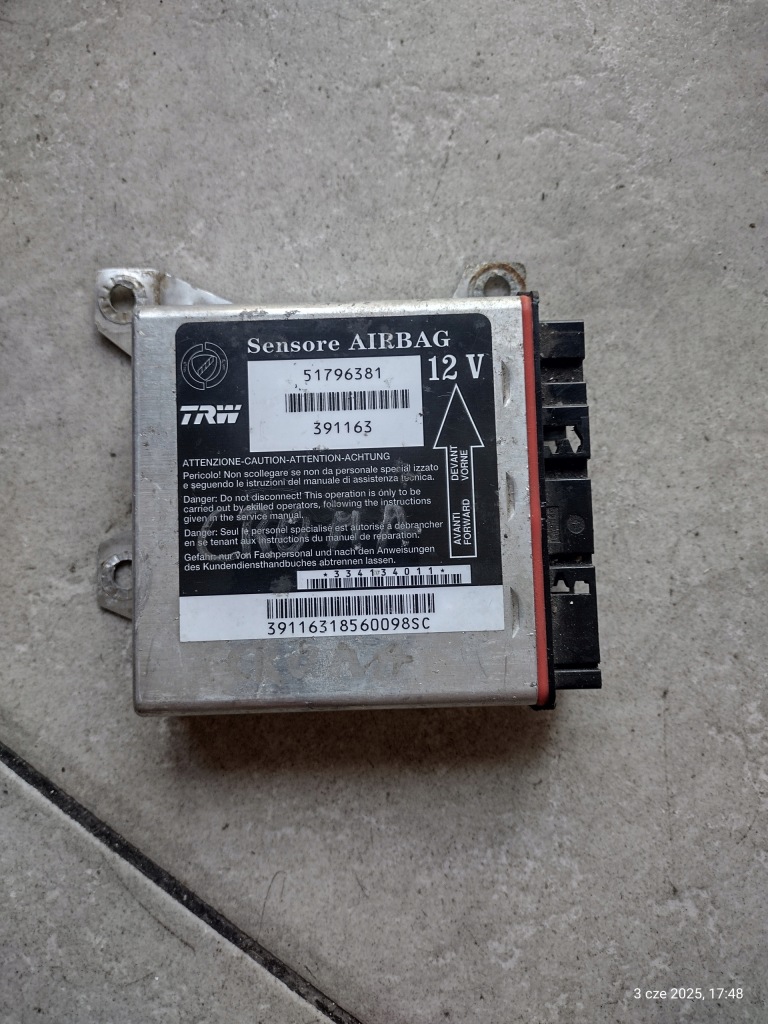 фото №1, Fiat croma датчик подушок подушка безпеки 51796381