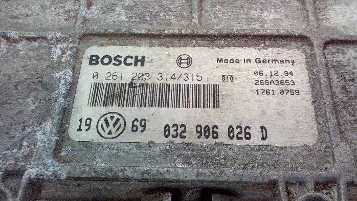 фото №6, Бортовой компьютер двигателя volkswagengolfiii 1,6b 032906026d