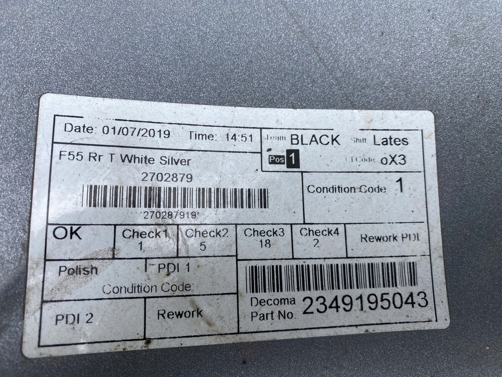 фото №7, Mini cooper one f55 f56 бампер задня задній