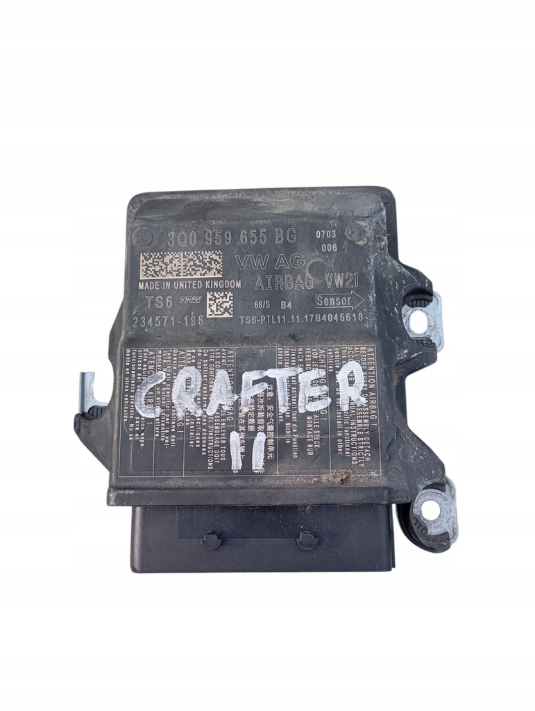 фото №1, Модуль датчик подушка безпеки volkswagen crafter ii man tge 3q0959655bg