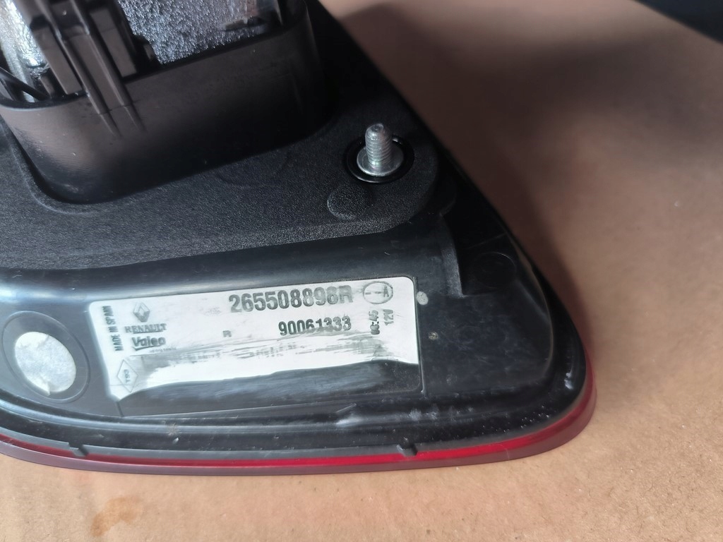 фото №6, Renault kadjar лампа задня задня w кришка l 265550151r p 265508898r