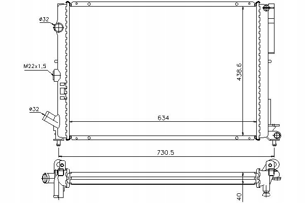Радиатор двигателя renault avantime espace 3 lagu Цена