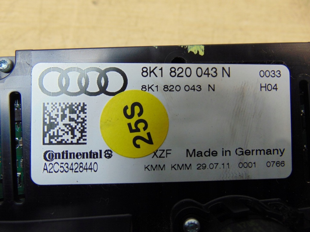фото №16, Панель управление кондиционера audi a5 lift 8k1820043n