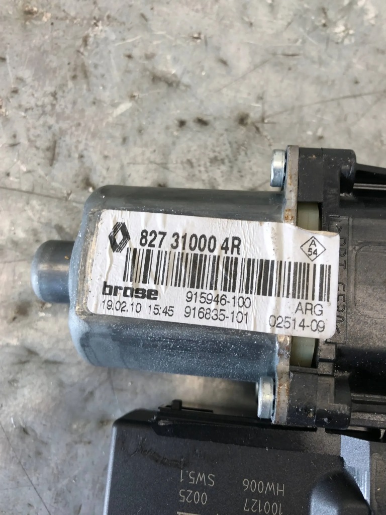 фото №3, Моторчик скло лівий задня renault scenic iii 827310004r