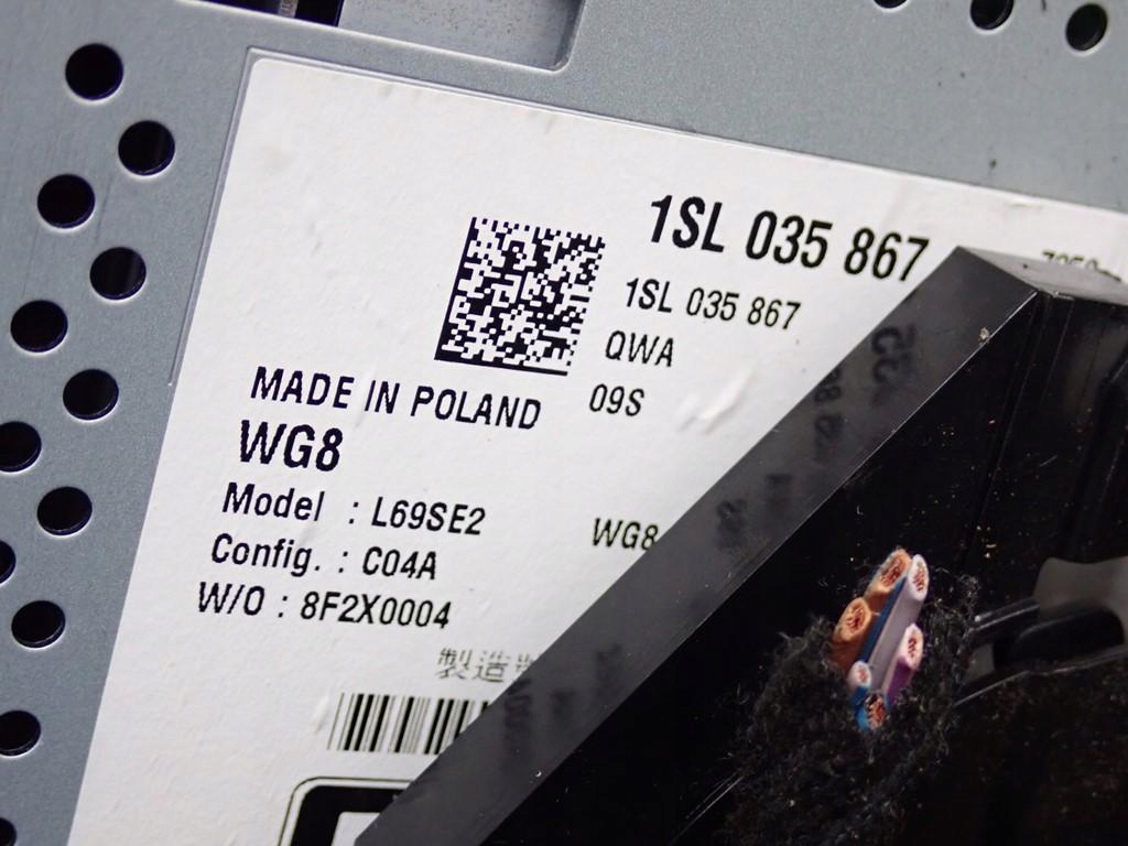 фото №9, Радио заводской панель обдув оригинал 1sl035867 seat mii 18r