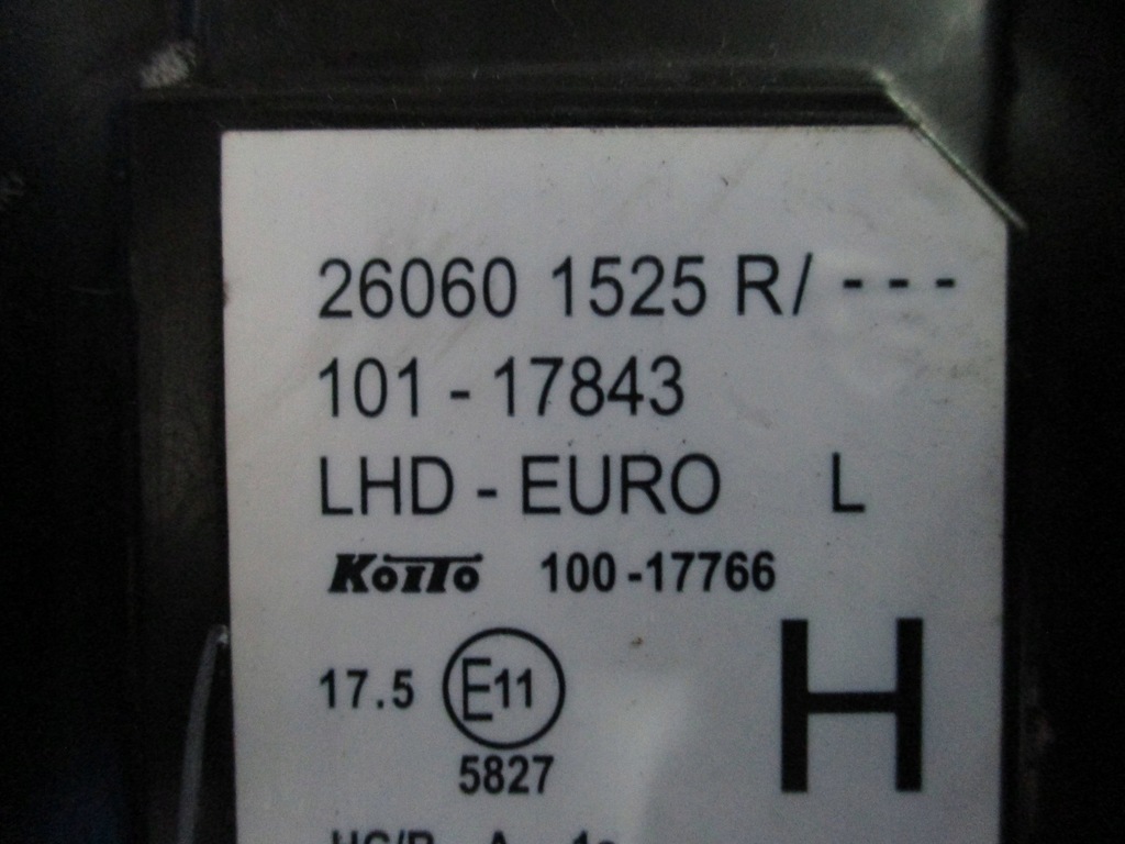 фото №7, Лампа ліва передня renault kangoo iii lift 260601525r europa